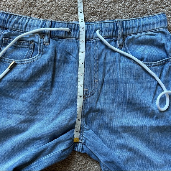 Hidden Nori High-Rise Extra Wide Leg Drawstring Blue Denim Jeans NWT Size 25 - Picture 8 of 11